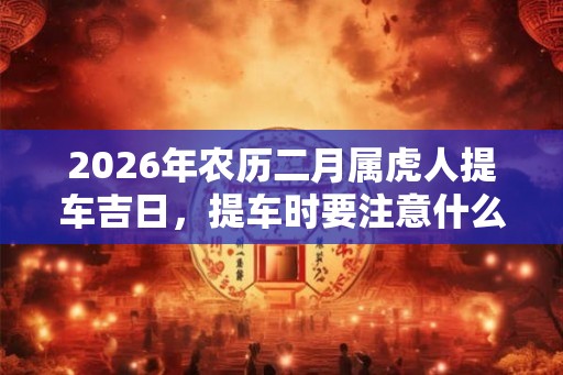 2026年农历二月属虎人提车吉日，提车时要注意什么？