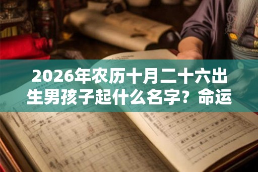 2026年农历十月二十六出生男孩子起什么名字？命运如何？