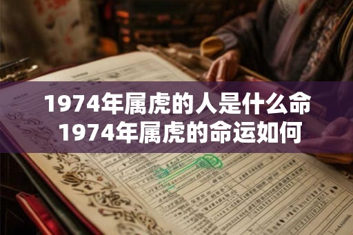 1974年属虎的人是什么命 1974年属虎的命运如何 1974年属虎的人是什么命 1974年属虎的命运如何