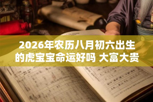 2026年农历八月初六出生的虎宝宝命运好吗 大富大贵吗