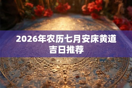 2026年农历七月安床黄道吉日推荐