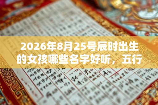 2026年8月25号辰时出生的女孩哪些名字好听,五行属什么 2026年8月25号辰时出生的女孩哪些名字好听,五行属什么