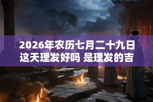 2026年农历七月二十九日这天理发好吗 是理发的吉日吗
