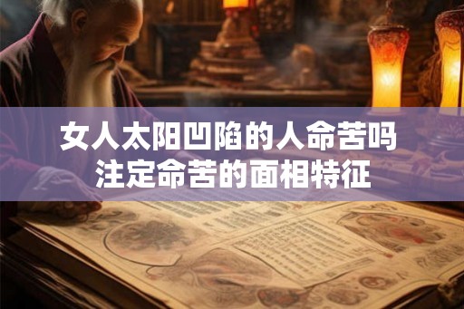 女人太阳凹陷的人命苦吗 注定命苦的面相特征