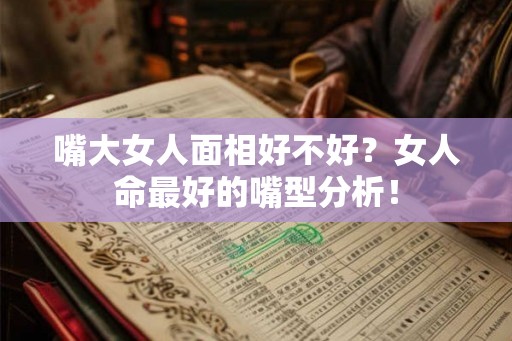 嘴大女人面相好不好？女人命最好的嘴型分析！