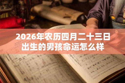 2026年农历四月二十三日出生的男孩命运怎么样