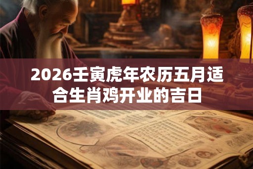 2026壬寅虎年农历五月适合生肖鸡开业的吉日