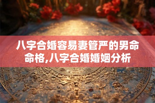 八字合婚容易妻管严的男命命格,八字合婚婚姻分析