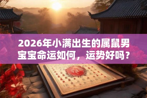2026年小满出生的属鼠男宝宝命运如何，运势好吗？