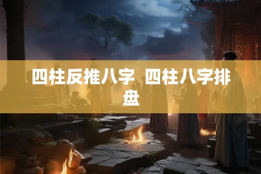 四柱反推八字  四柱八字排盘
