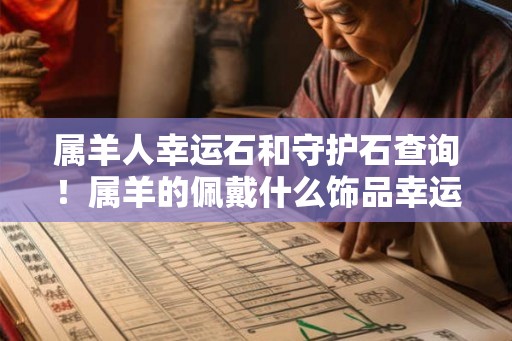 属羊人幸运石和守护石查询！属羊的佩戴什么饰品幸运