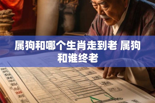 属狗和哪个生肖走到老 属狗和谁终老