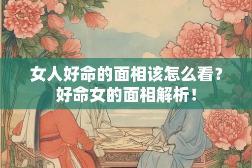 女人好命的面相该怎么看？好命女的面相解析！