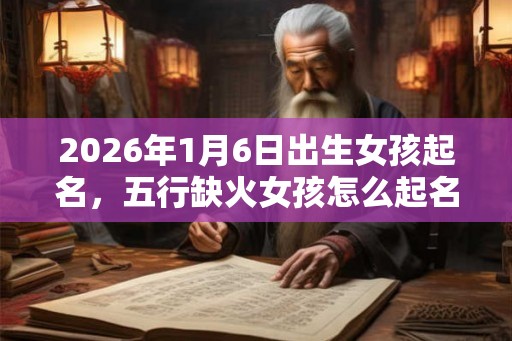 2026年1月6日出生女孩起名，五行缺火女孩怎么起名？