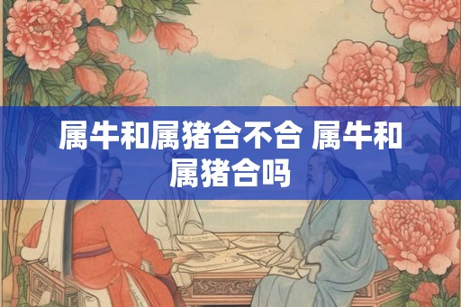 属牛和属猪合不合 属牛和属猪合吗 属牛和属猪合不合 属牛和属猪合吗