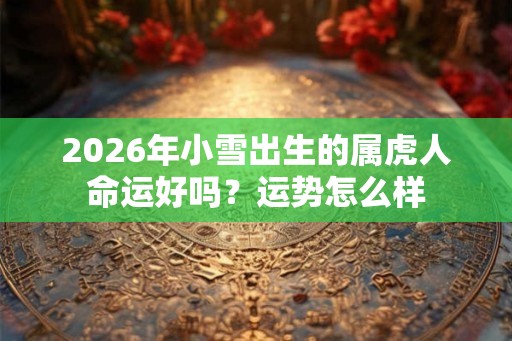 2026年小雪出生的属虎人命运好吗？运势怎么样
