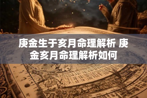 庚金生于亥月命理解析 庚金亥月命理解析如何