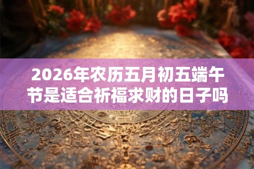 2026年农历五月初五端午节是适合祈福求财的日子吗？