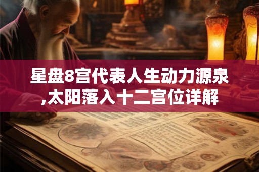 星盘8宫代表人生动力源泉,太阳落入十二宫位详解