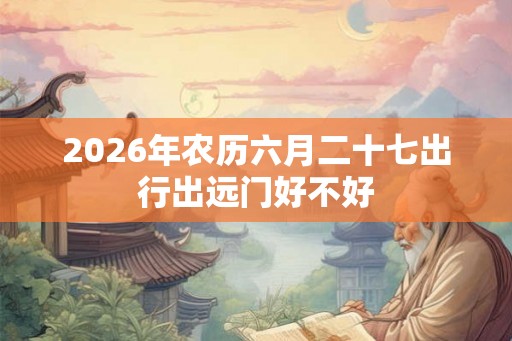 2026年农历六月二十七出行出远门好不好