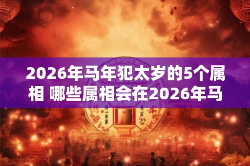 2026年马年犯太岁的5个属相 哪些属相会在2026年马年犯太岁