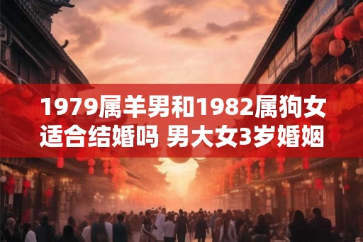 1979属羊男和1982属狗女适合结婚吗 男大女3岁婚姻