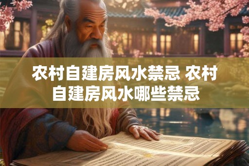 农村自建房风水禁忌 农村自建房风水哪些禁忌 农村自建房风水禁忌 农村自建房风水哪些禁忌