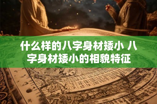什么样的八字身材矮小 八字身材矮小的相貌特征