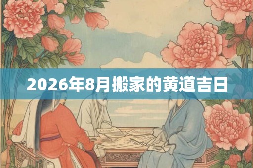 2026年8月搬家的黄道吉日