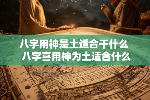 八字用神是土适合干什么  八字喜用神为土适合什么行业
