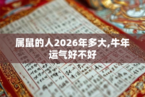 属鼠的人2026年多大,牛年运气好不好