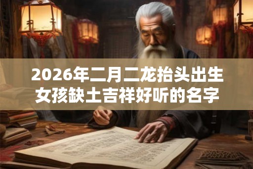 2026年二月二龙抬头出生女孩缺土吉祥好听的名字
