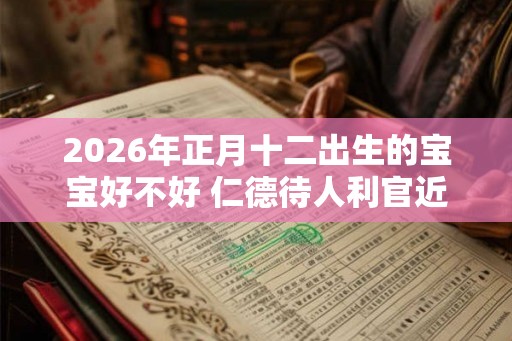 2026年正月十二出生的宝宝好不好 仁德待人利官近贵 2026年正月十二出生的宝宝好不好 仁德待人利官近贵