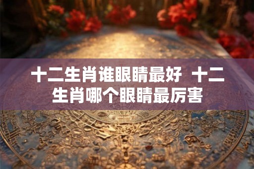 十二生肖谁眼睛最好 十二生肖哪个眼睛最厉害 十二生肖谁眼睛最好 十二生肖哪个眼睛最厉害