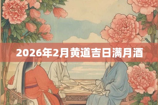 2026年2月黄道吉日满月酒