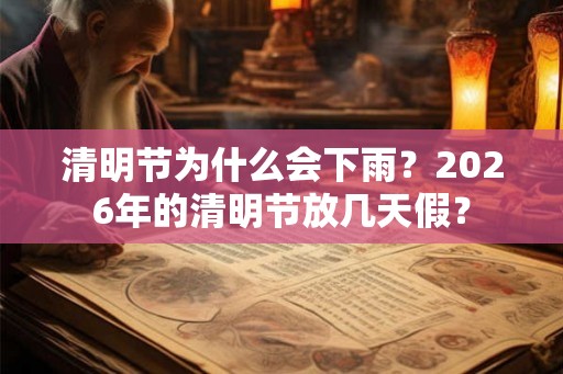 清明节为什么会下雨？2026年的清明节放几天假？