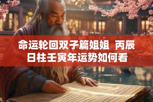 命运轮回双子篇姐姐 丙辰日柱壬寅年运势如何看 命运轮回双子篇姐姐 丙辰日柱壬寅年运势如何看
