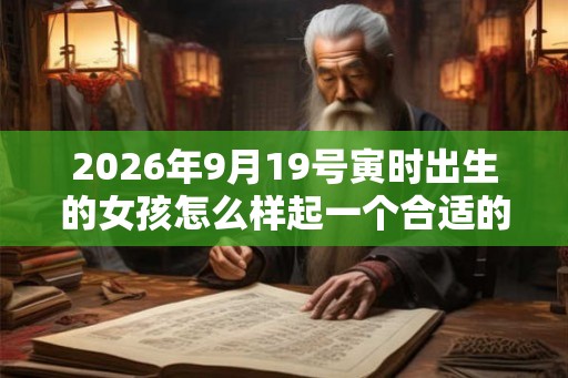 2026年9月19号寅时出生的女孩怎么样起一个合适的名字,五行属什么 2026年9月19号寅时出生的女孩怎么样起一个合适的名字,五行属什么