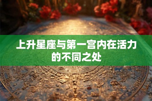 上升星座与第一宫内在活力的不同之处