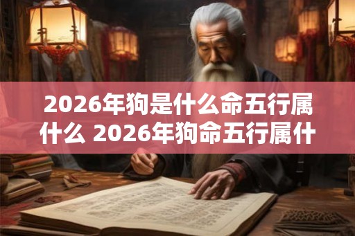 2026年狗是什么命五行属什么 2026年狗命五行属什么