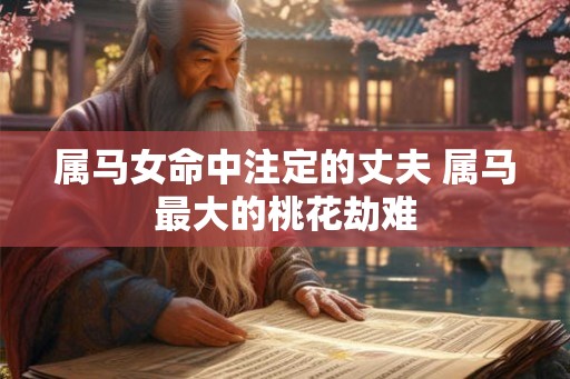 属马女命中注定的丈夫 属马最大的桃花劫难