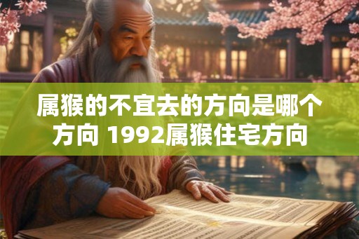 属猴的不宜去的方向是哪个方向 1992属猴住宅方向