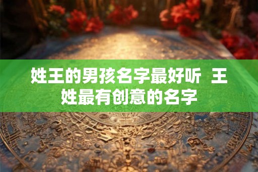 姓王的男孩名字最好听  王姓最有创意的名字