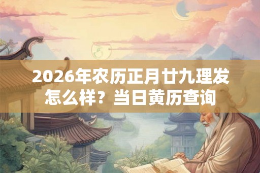 2026年农历正月廿九理发怎么样？当日黄历查询