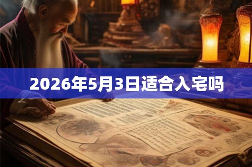 2026年5月3日适合入宅吗
