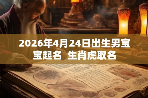 2026年4月24日出生男宝宝起名 生肖虎取名 2026年4月24日出生男宝宝起名 生肖虎取名