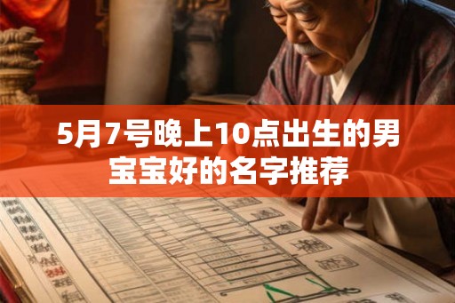 5月7号晚上10点出生的男宝宝好的名字推荐