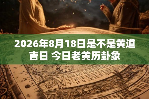 2026年8月18日是不是黄道吉日 今日老黄历卦象