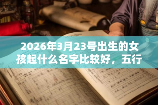 2026年3月23号出生的女孩起什么名字比较好，五行属什么