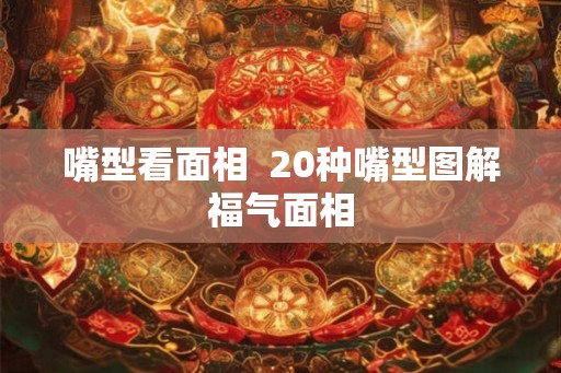 嘴型看面相  20种嘴型图解福气面相